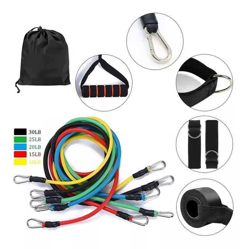 Kit 11 Elásticos de Resistência